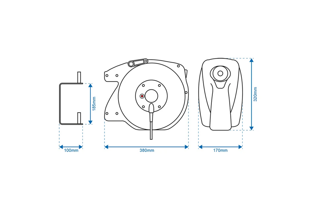 Câble à enrouleur automatique ProPlus 580786, câble de 15 m