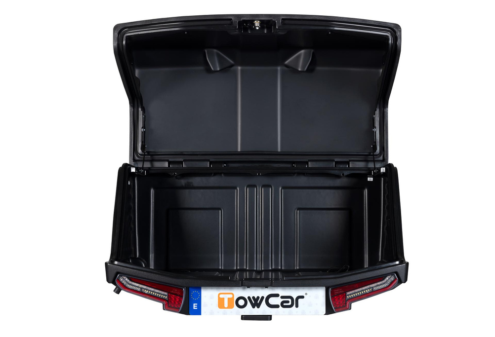 Towbox V3 Black LED Edition - coffre à bagages monté sur attelage