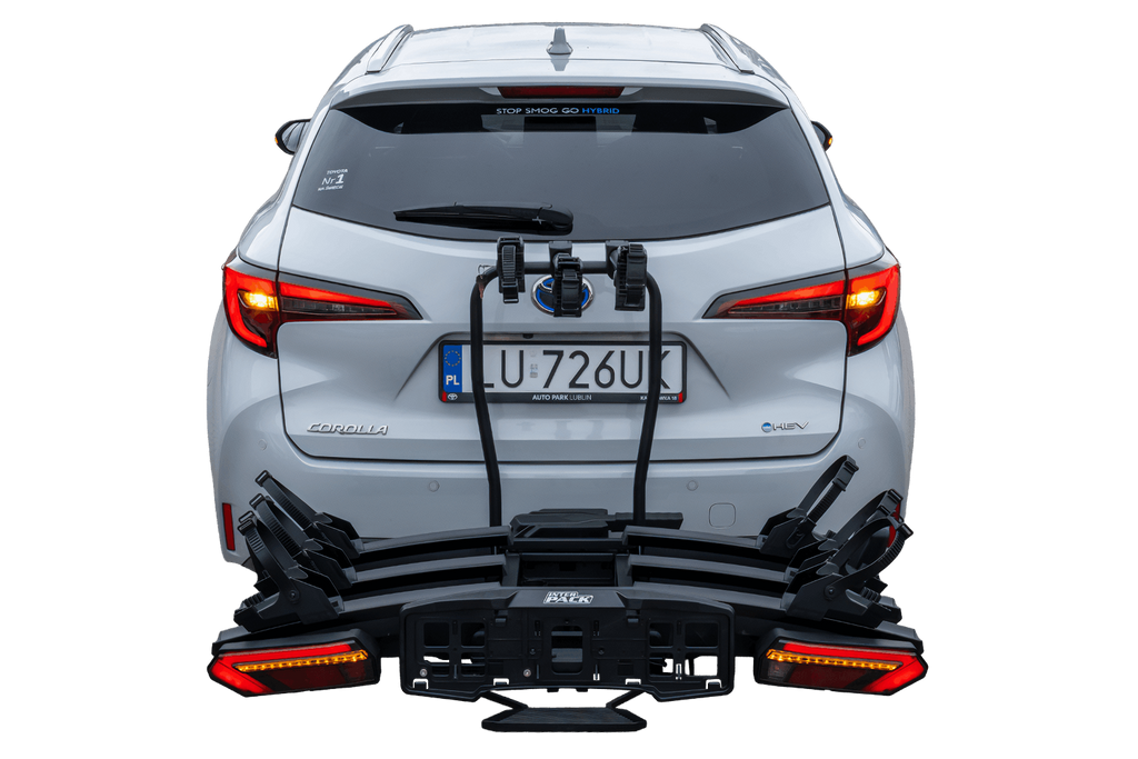 Inter Pack Velox 3 LED - porte-vélos pliable pour 3 vélos avec éclairage LED