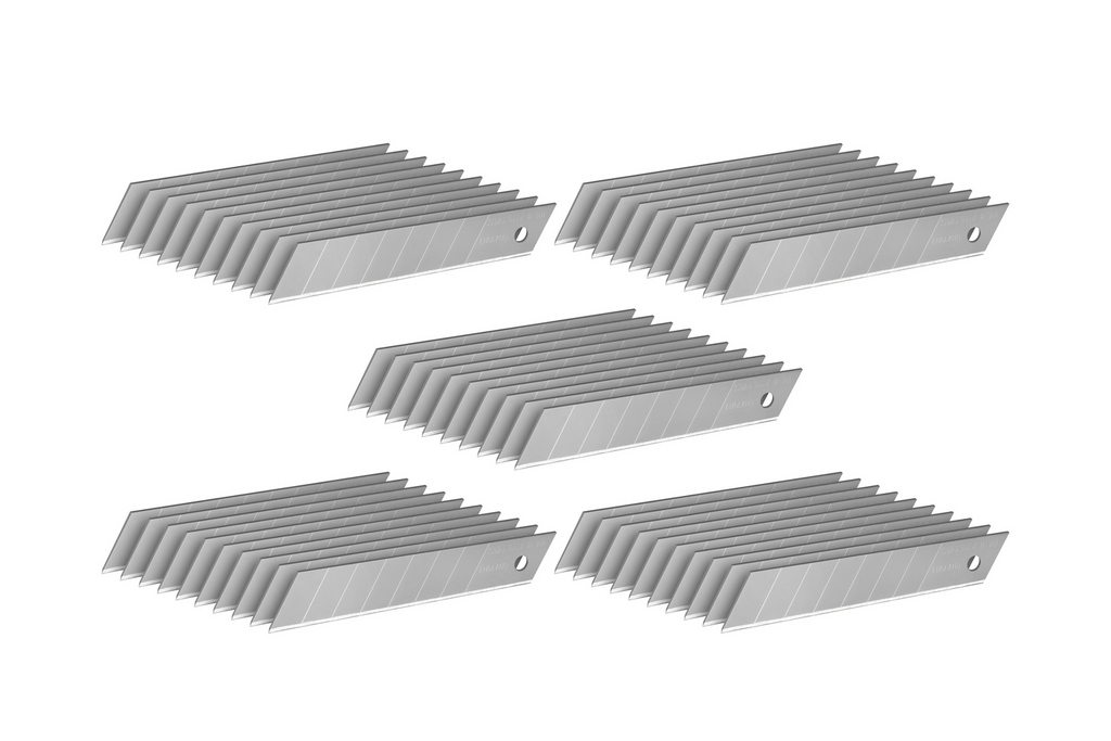 Lames sécables STANLEY, lames de rechange de 18 mm pour couteaux, lot de 50.