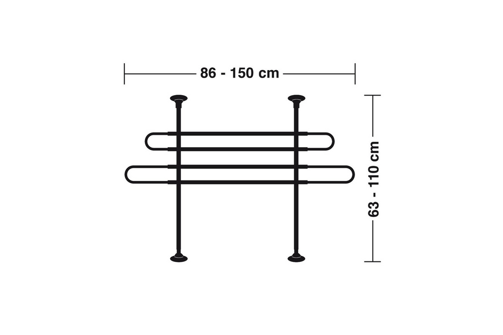 Cloison de coffre LAMP GRG-1 barrière chien/bagages 86-150 cm