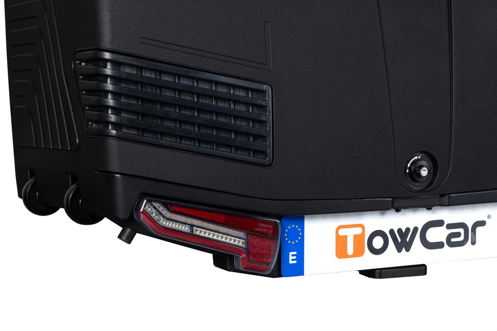 Towbox V3 Black LED Edition - coffre à bagages monté sur attelage