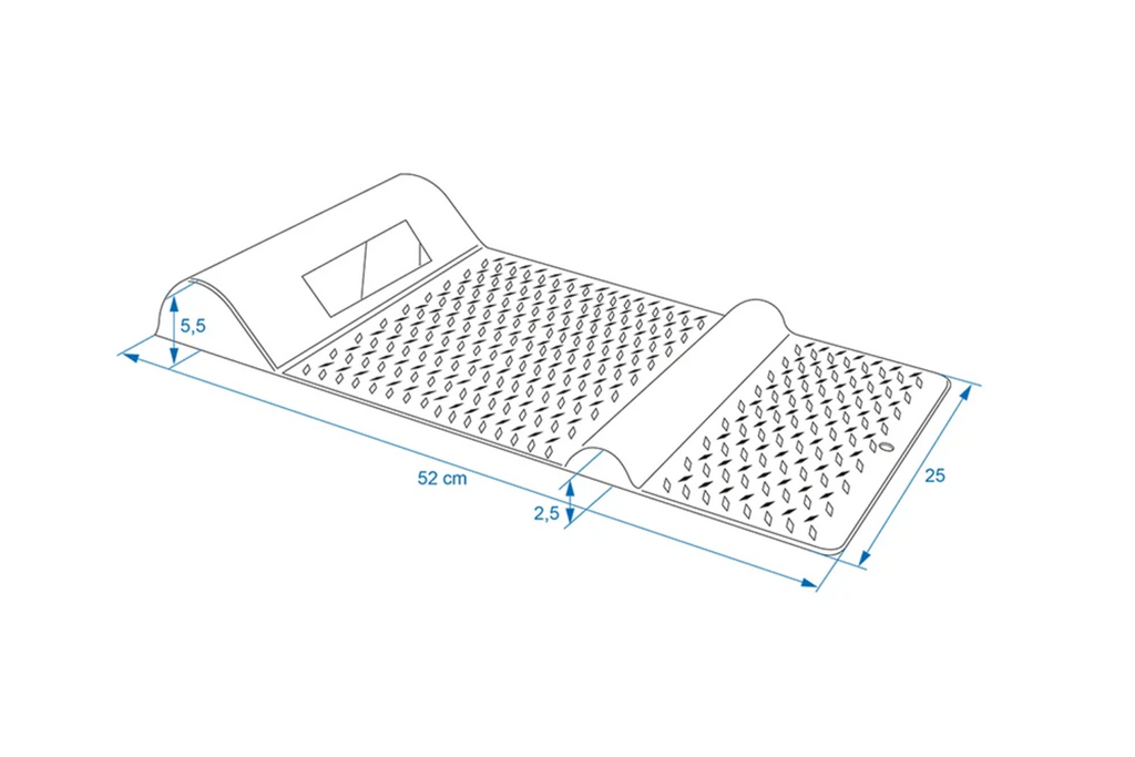 Tapis de stationnement ProPlus 520196 avec butée de roue