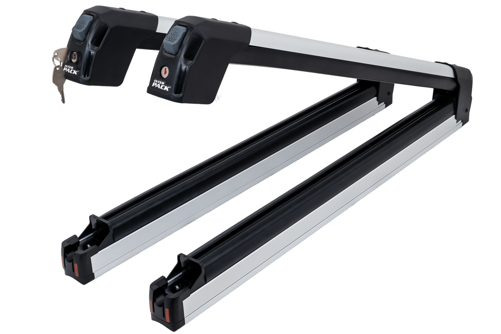 Inter Pack Frostline 6 - support extensible en aluminium pour 6 paires de skis ou 4 snowboards