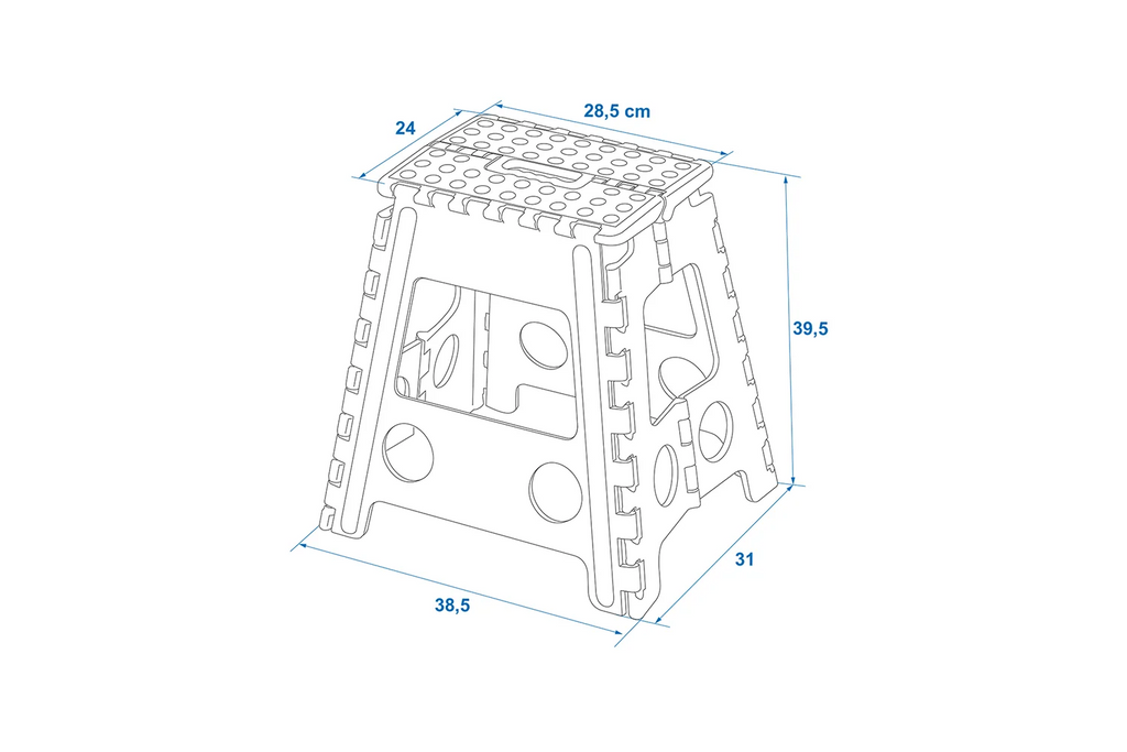 Tabouret de remorque pliant ProPlus 770826, plateforme de 120 kg