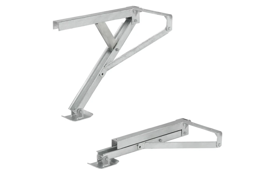 Support d'angle extensible ProPlus 361510V01, côté avant gauche/arrière droit, pour remorque, capacité 600 kg, hauteur 460 mm
