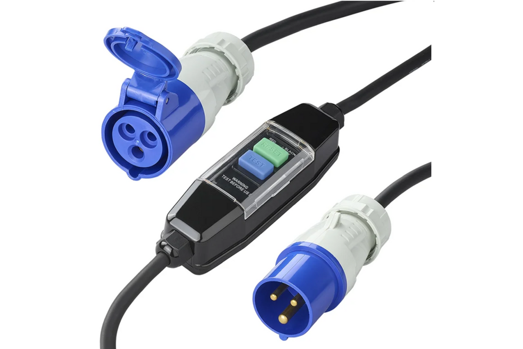 Câble adaptateur ProPlus 373589 CEE avec disjoncteur différentiel 120 cm