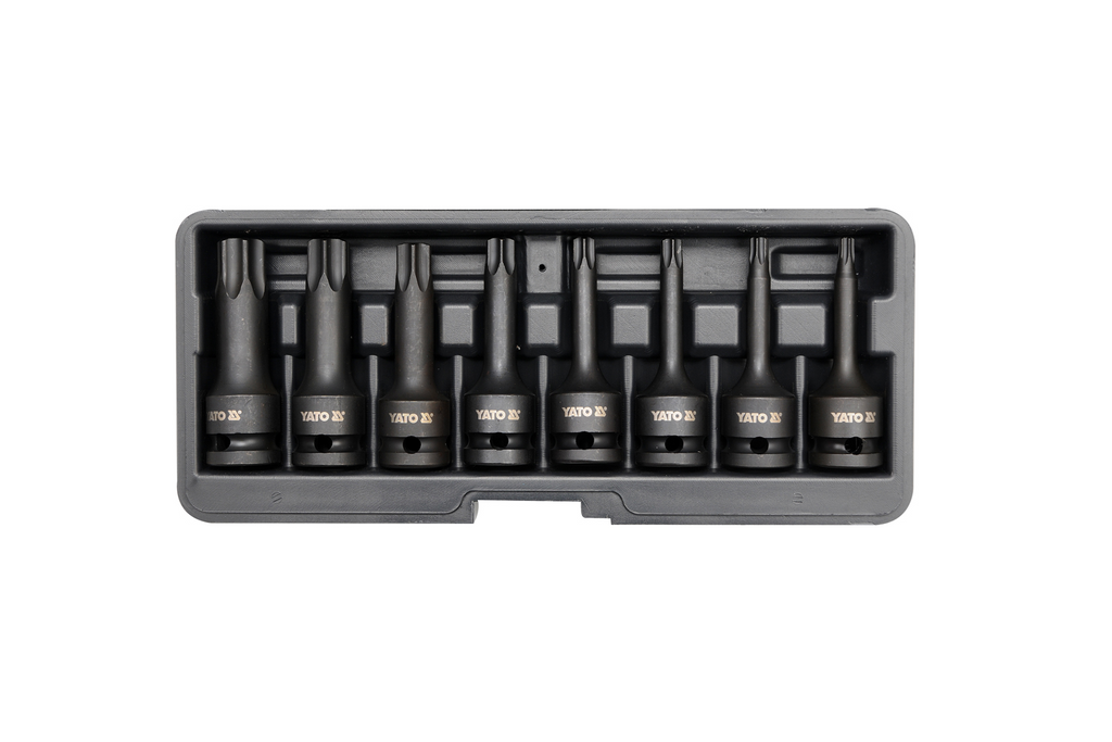 Torx-slagmoersleutels YATO YT-1065 1/2" 8 stuks.