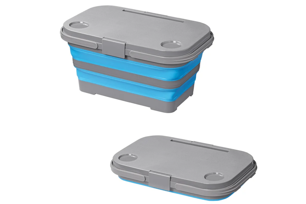 Panier de pique-nique pliable ProPlus 370315 avec couvercle et fonction table, 20 L