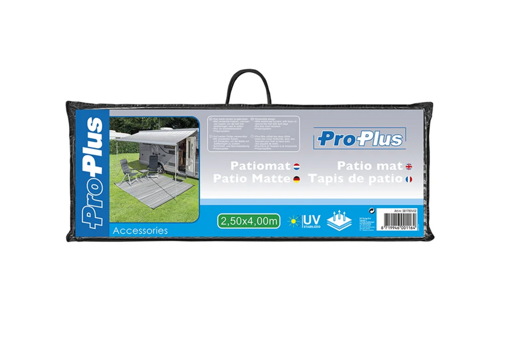 Tapis de jardin/camping ProPlus 361780V02, monté sur piquets, 2,5 x 4 m
