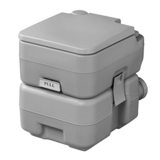 Toaleta turystyczna ProPlus 370415V01CR przenośna toaleta kempingowa szara 10L/20L