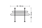Cloison de coffre LAMP GRG-1 barrière chien/bagages 86-150 cm