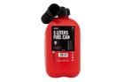 Bidon en plastique HERMON de 5 L avec entonnoir, rouge