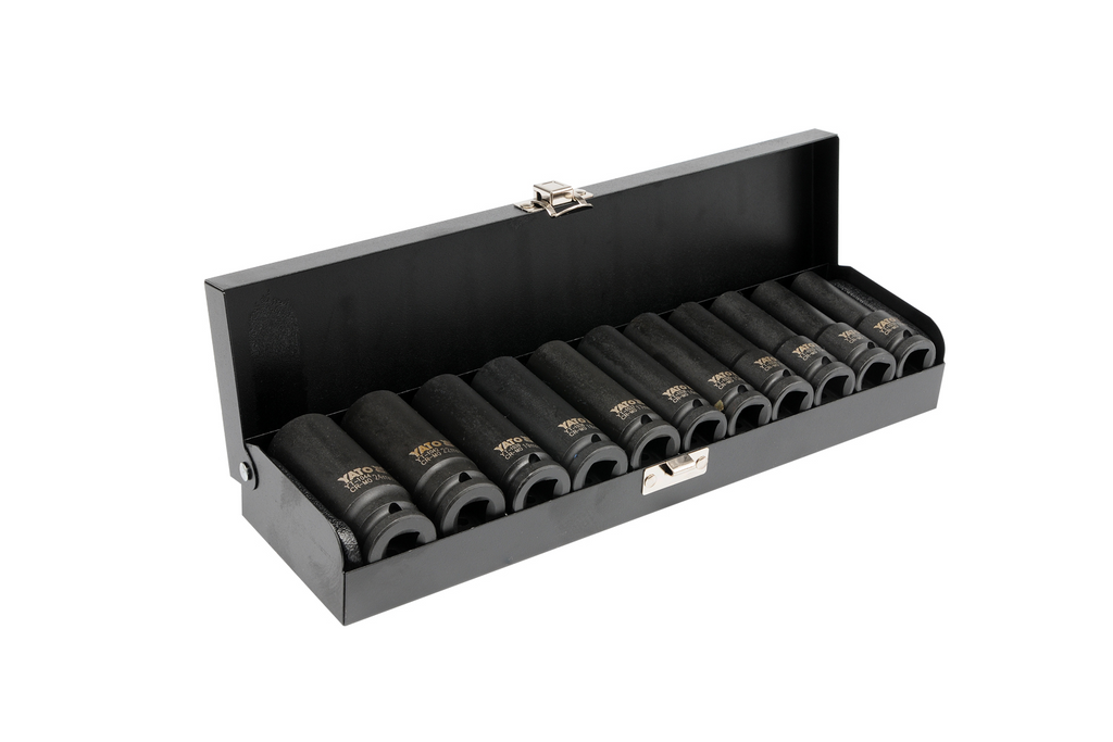 Douilles à impact longues YATO YT-1054, douilles 1/2", 11 pièces.