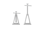 Ensemble de quatre supports extensibles ProPlus 360803 stabilisateurs pour remorques 3600 kg 430 mm