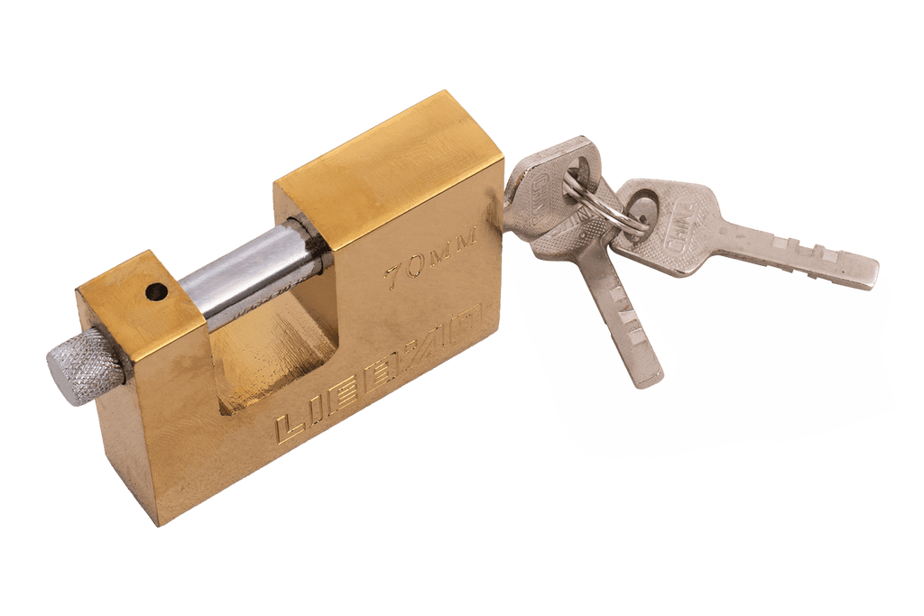 Messing hangslot 70 mm HERMON, diameter oog 10 mm