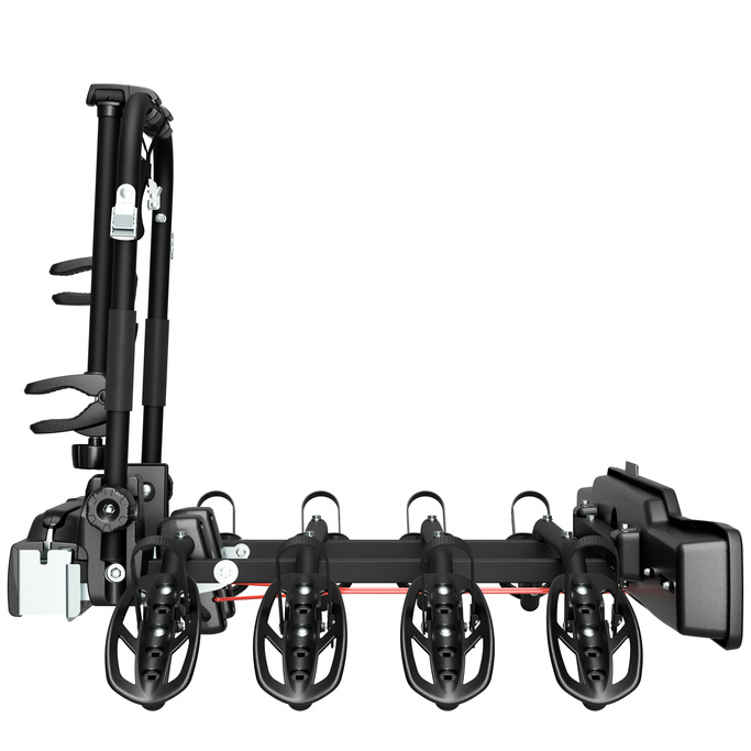 Peruzzo Parma 4 - porte-vélos sur attelage pour 4 vélos (noir)