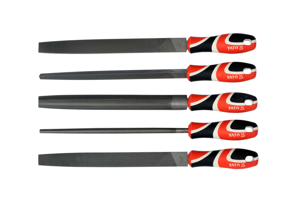 Jeu de 5 limes métalliques YATO YT-6238, longueur 250 mm