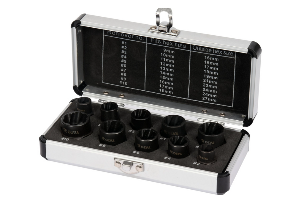 Extracteurs de vis YATO YT-06031 9-19 mm 10 pièces.