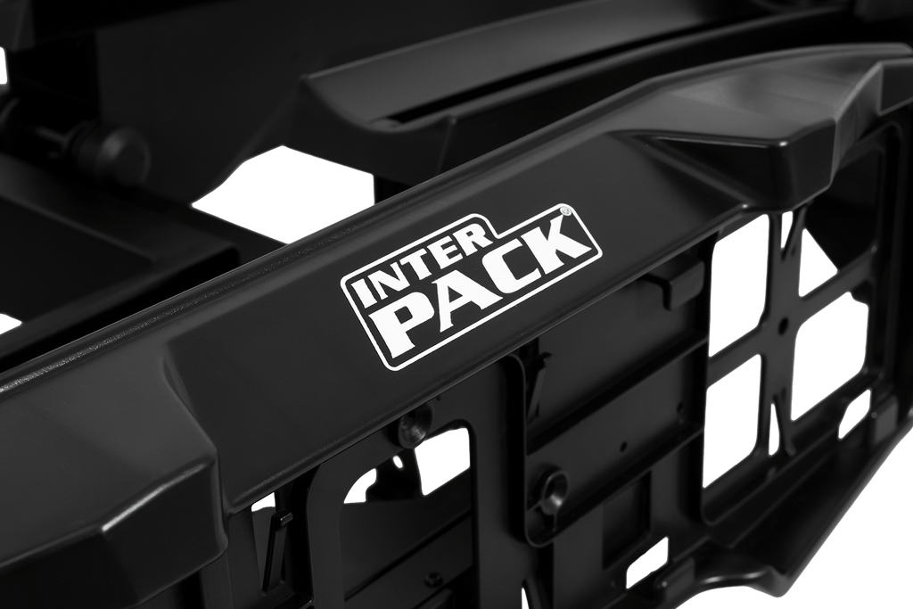 Inter Pack Velox 2 LED - porte-vélos pliable pour 2 vélos avec éclairage LED (noir)