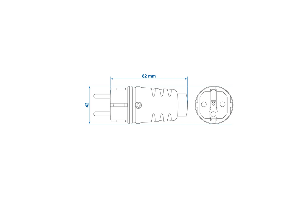 Schuko ProPlus 373570 stekker met beschermingscontact 16A 230V