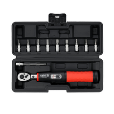 Zestaw kluczy dynamometrycznych YATO 1/4" 5–25Nm 11-elementów