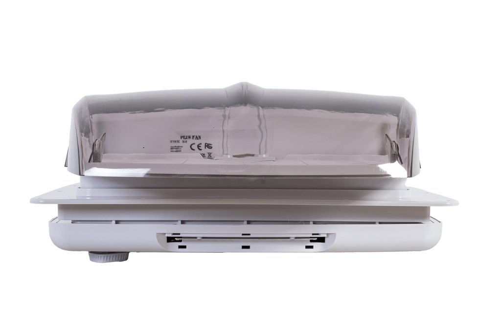 Ventilateur de toit automatique PUNDMANN PLUS pour camping-car avec éclairage et store enrouleur 400×400 mm