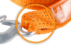 Linka holownicza z hakami HERMON pas holowniczy 4,5m/50mm/5t pomarańczowy