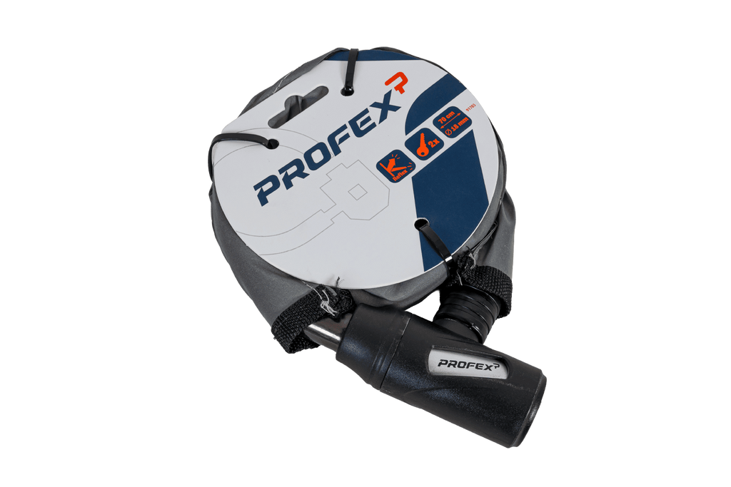 Antivol de vélo PROFEX Reflex en acier renforcé, 70 cm de long