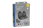 Set autostoelhoezen LAMPA Glamur grijs, voor de voorstoelen