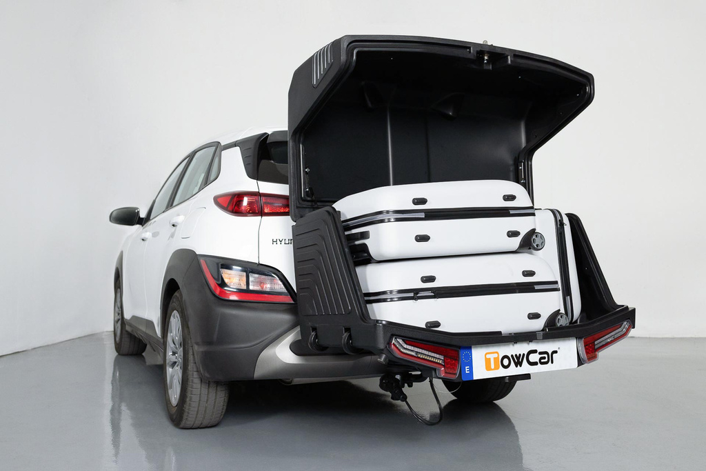 Towbox V3 Black LED Edition - coffre à bagages monté sur attelage