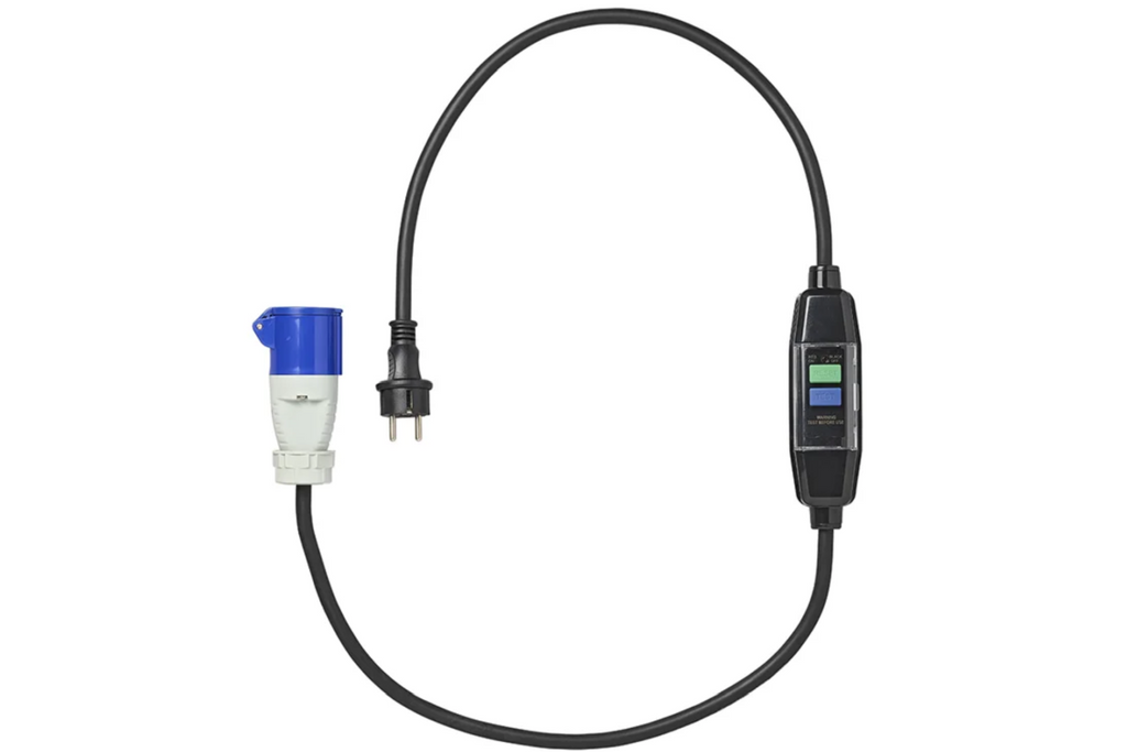 Câble adaptateur Schuko/CEE ProPlus 373589V01DE disjoncteur différentiel 150 cm