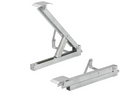 Support d'angle extensible ProPlus 361510V01, côté avant gauche/arrière droit, pour remorque, capacité 600 kg, hauteur 460 mm