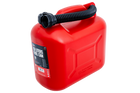 Bidon en plastique HERMON de 10 L avec entonnoir, rouge