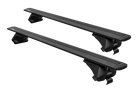 Galerie de toit Inter Pack Virgo IR 135 (G2) avec rails intégrés (noir)