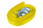 Corde de remorquage UNITRAILER avec crochets, sangle de remorquage 5 m/50 mm/7,5 t jaune