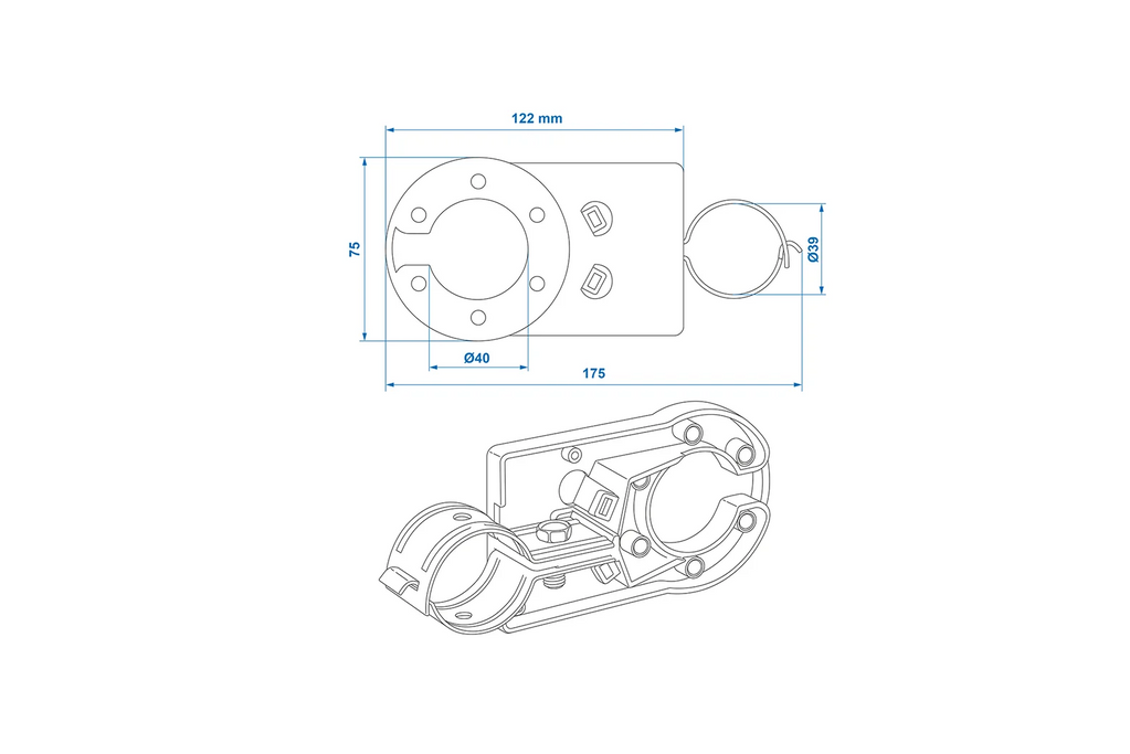 Support de douille pour barre de remorquage ProPlus 343535