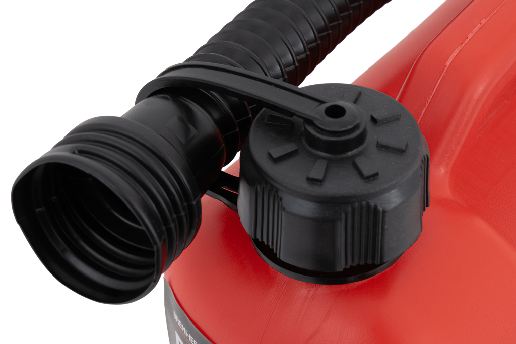 Bidon en plastique HERMON de 5 L avec entonnoir, rouge