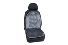 Coussin de siège auto LAMPA en velours magnétique, gris, effet massage