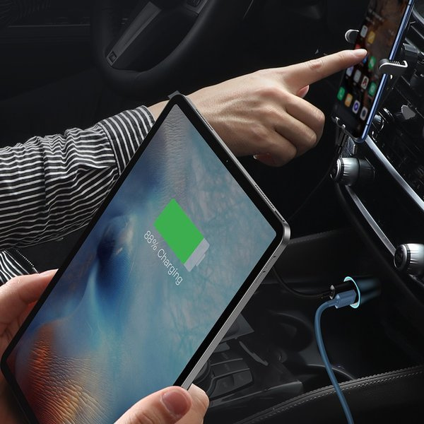 Chargeur de voiture BASEUS Golden Pro 2xUSB 40W + câble USB