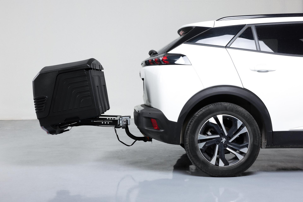 Towbox V3 Black LED Edition - coffre à bagages monté sur attelage