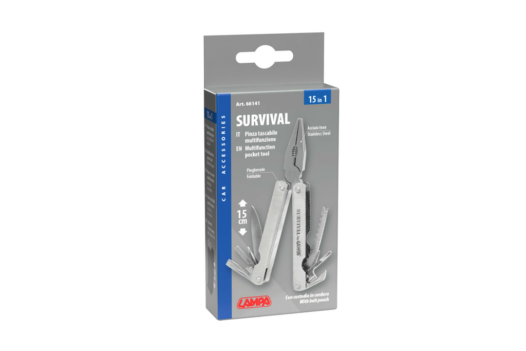 Outil multifonction 15 en 1 LAMPA 66141, format de poche