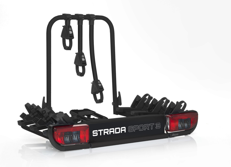Atera Strada Sport M3 + adaptateur pour 4e vélo - porte-vélos sur attelage pour 4 vélos (noir)