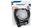 Verstevigd fietsslot met code PROFEX 81601, 90 cm lang