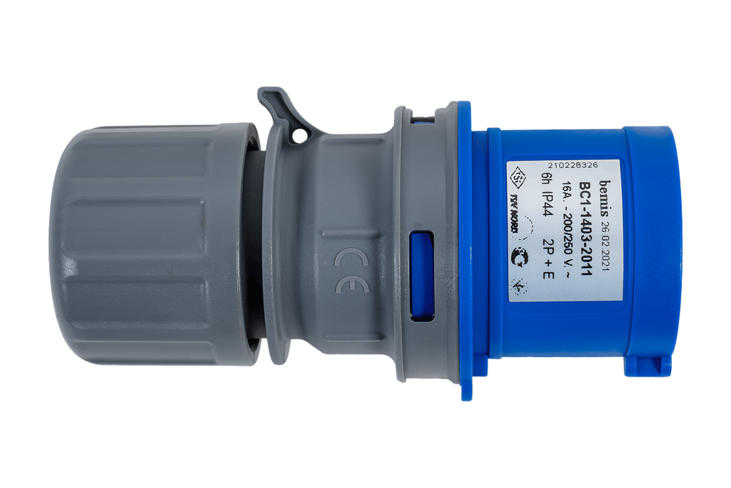 MANTES 3P elektrische stekker, mannelijke stekker, draagbaar, 16A, 230V