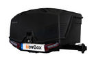Coffre de rangement Towbox Camper Alpha à LED noire (court) - coffre à bagages monté sur attelage