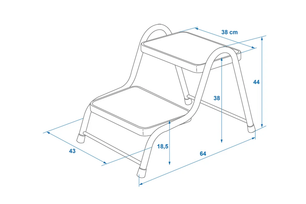 Marchepied ProPlus 360829V01 à deux niveaux pour caravane de 150 kg