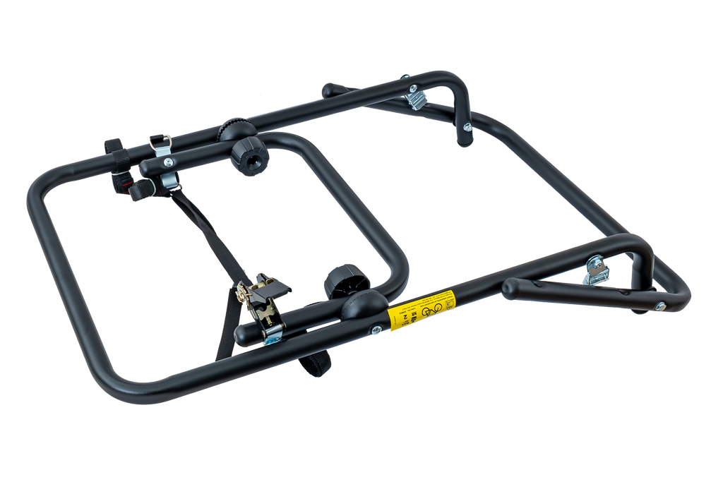 Porte-vélos Peruzzo Brennero 4x4 pour roue de secours - Porte-vélos 2 vélos avec rails (noir)