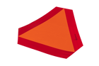 Autocollant réfléchissant HERMON, triangle de signalisation pour véhicules à vitesse réduite, 300 x 120 mm