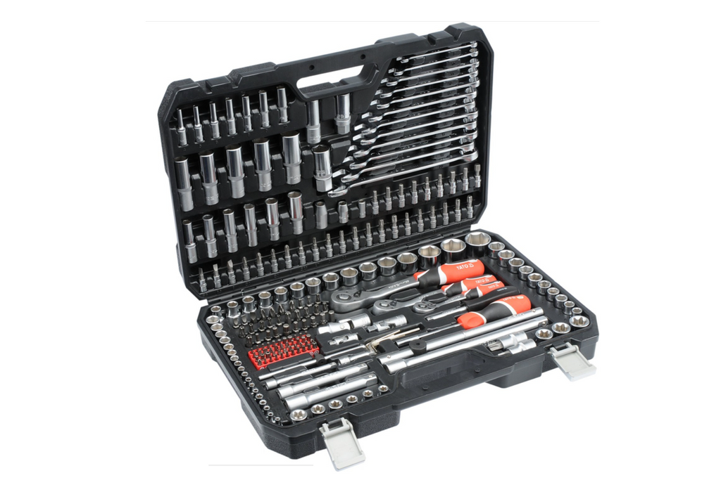 Coffret d'outils YATO YT-38841 1/2'' 3/8" 1/4" 216 pièces.